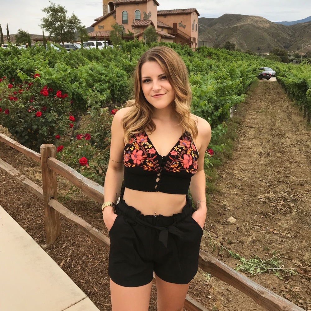 High Waisted Black Shorts